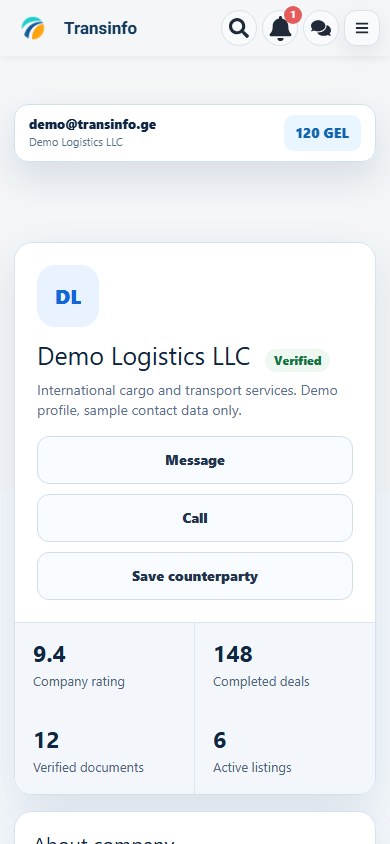 Contact. Action buttons